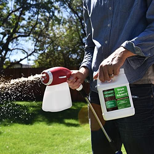 Liquid Soil Loosener- Soil Conditioner-Use alone or when Aerating with Mechanical Aerator or Core Aeration- Simple Lawn Solutions- Any Grass