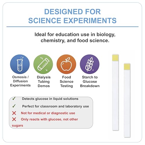 Bartovation Scientific Glucose Test Strips, 0-3000 mg/dL, 50-Pack