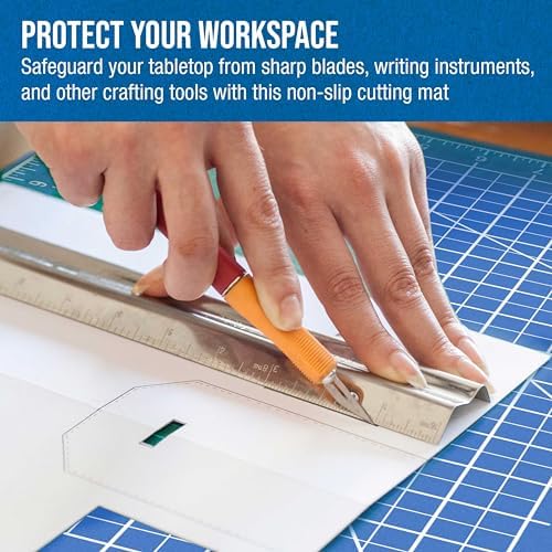 U.S. Art Supply 40" x 60" Self-Healing Cutting Mat 5-Ply - Double-Sided Green/Black Craft Mat, Non-Slip Cutting Mats for Crafts, Sewing, Quilting, Scrapbooking | Double-Sided Green/Black Craft Mat, Non-Slip Cutting Mats for Crafts, Sewing, Quilting, Scra…