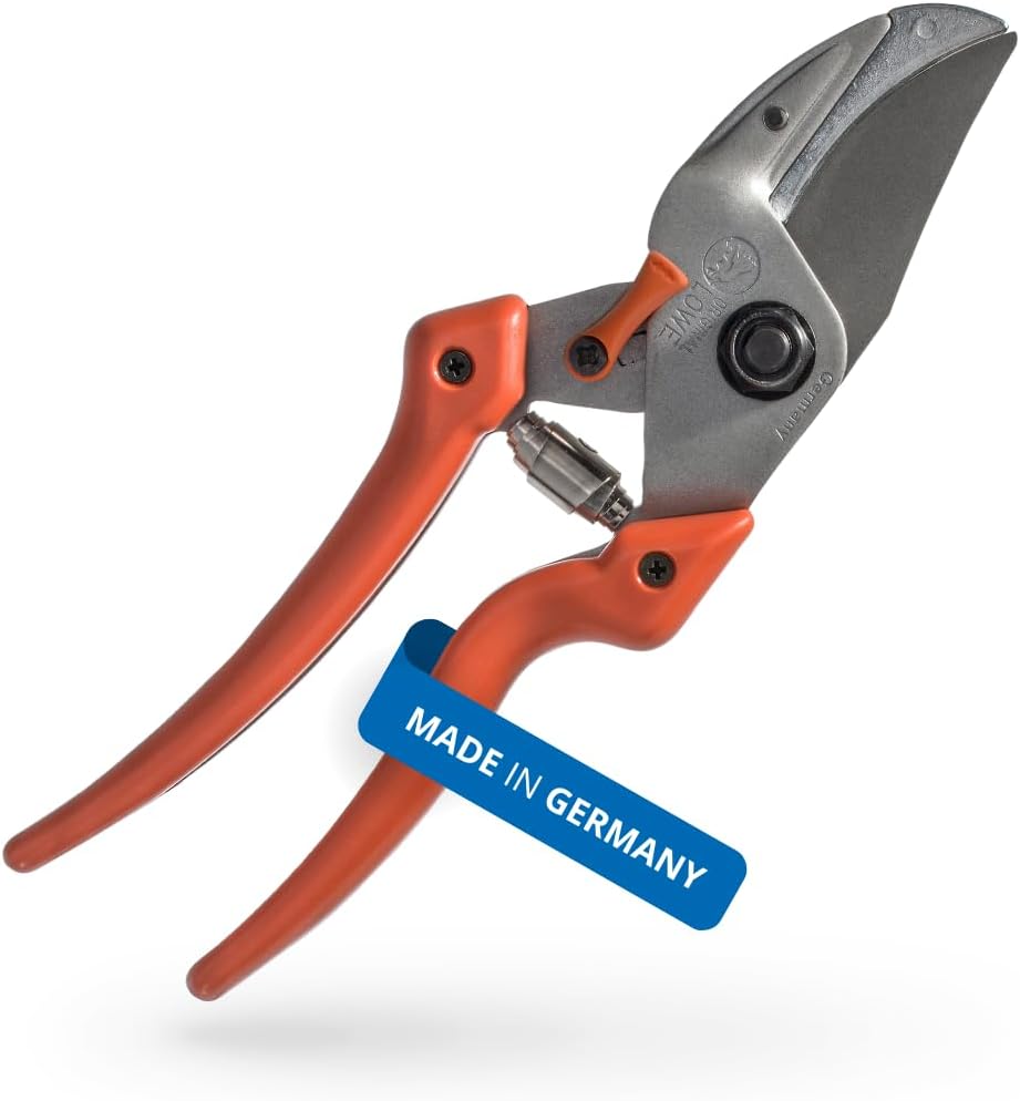 Original LÖWE Profi Anvil Prunner Garden Tools 8.107 with Bypass Geometry | Robust & Sharp Hedge Trimmer | Use as Pruners, Garden Shears, Handheld