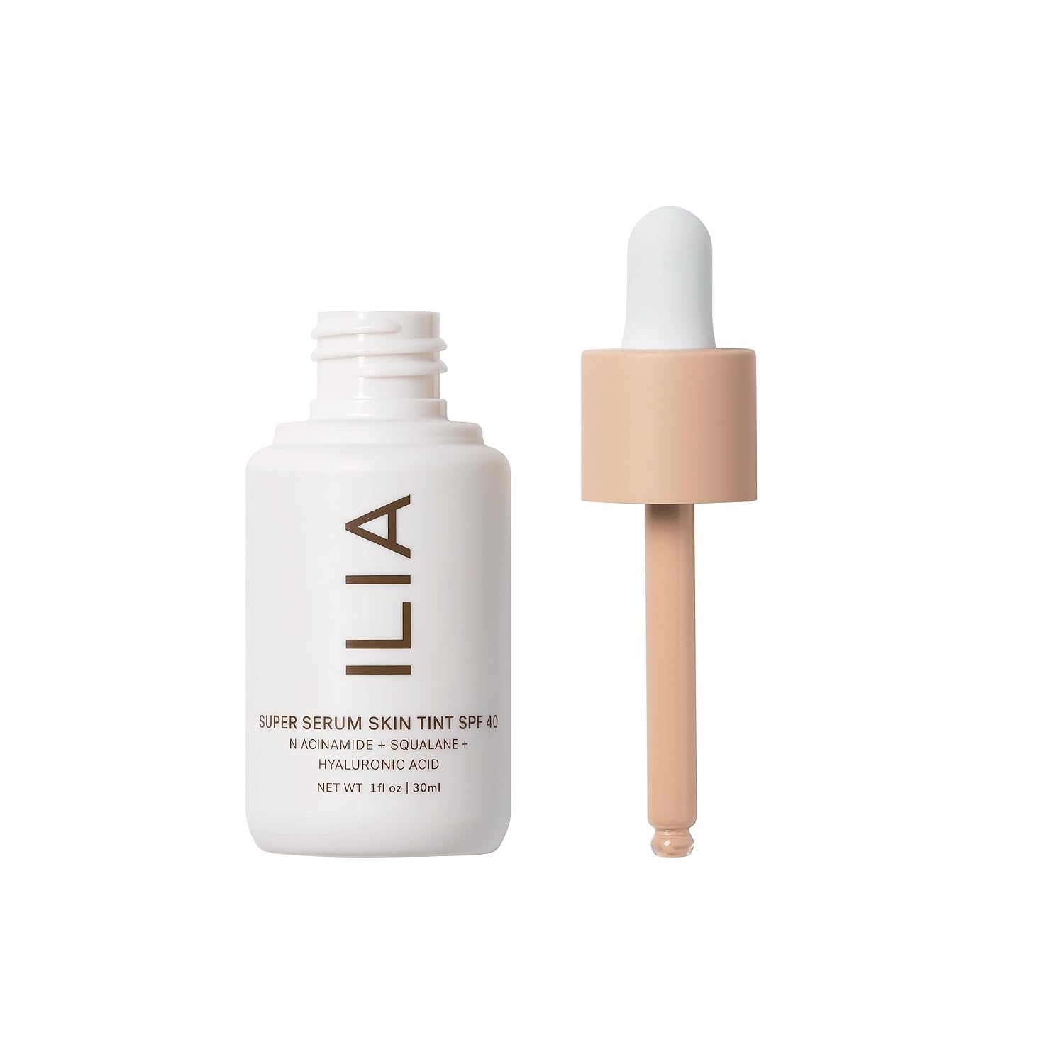 ILIA - Super Serum Skin Tint SPF 40 (Diaz ST7, 1 fl oz | 30 ml)