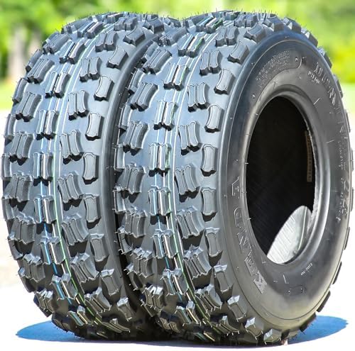 Kenda Dominator K300 ATV Tire - 22X8-10 | ATV & UTV All Terrain All Season Traction 31F Rated 4 Ply Bias Construction Black Sidewall Tire