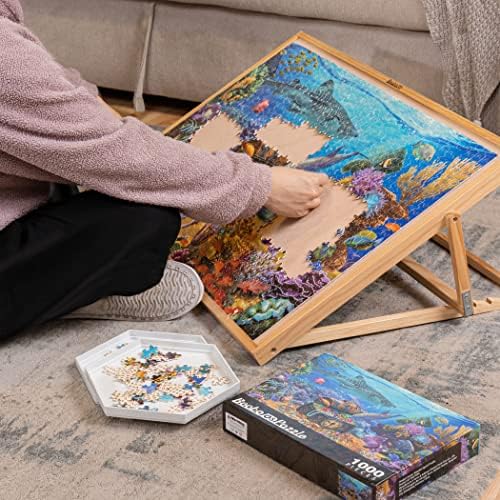 Becko US 1000 Piece Tilting Puzzle Board, Adjustable Puzzle Table