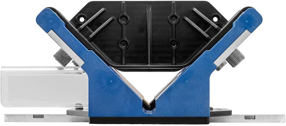 Rockler Deluxe Spline Jig for Table Saw & Router Table - Adjustable Box Joint Fixture with 45 Degree Miter Sled