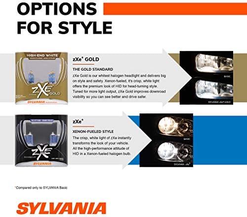 SYLVANIA - H11 (64211) SilverStar zXe High Performance Halogen Headlight Bulb - Headlight & Fog Light, Bright White Light Output, HID Attitude