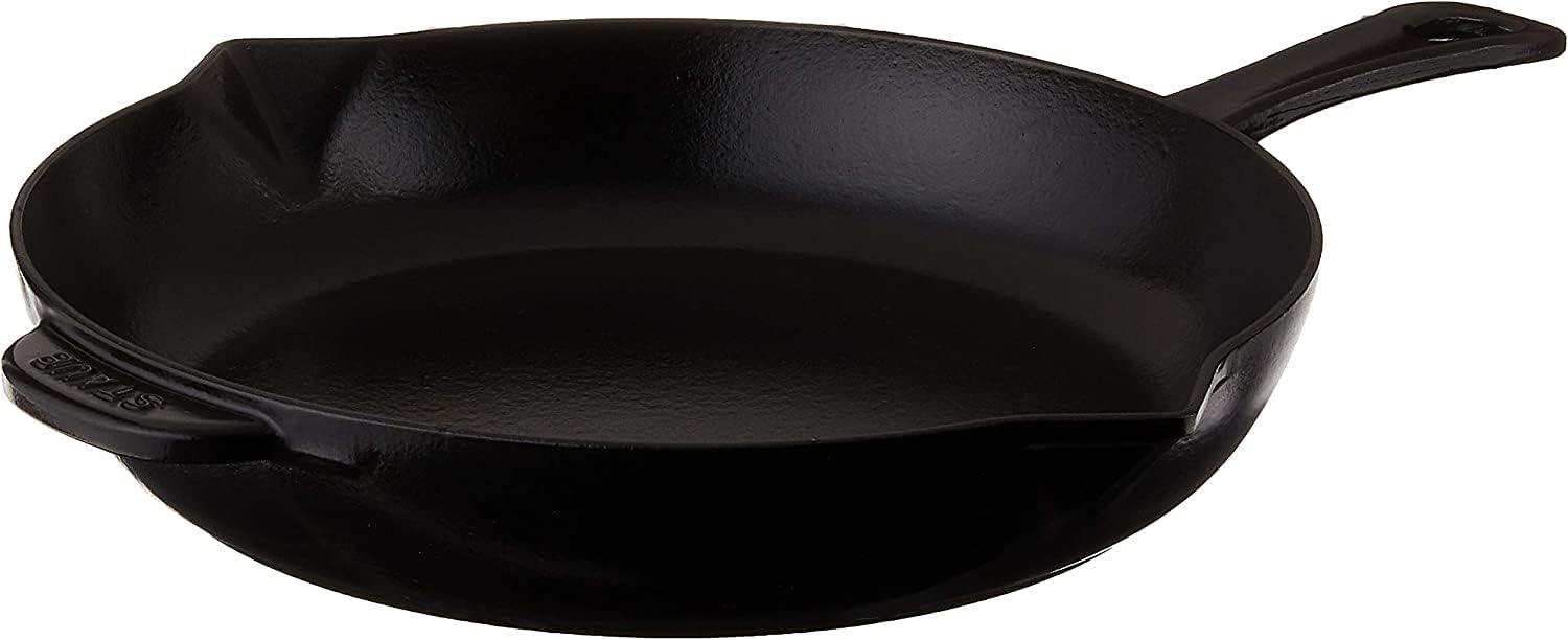 Staub Cast Iron 10-inch Fry Pan - Grenadine, Made in France