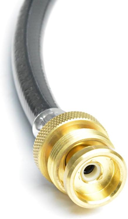 Stanbroil Propane Brass Tee Kit with 4-Port with 5-feet and 12-feet Hose | for Motorhomes Tank RV Camping