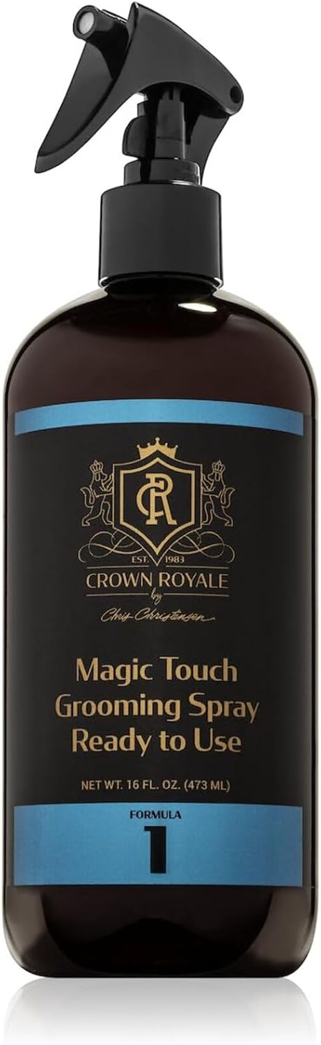 Crown Royale Magic Touch Formula 1 Pet Grooming Spray Ready-to-Use, No Heavy Build-Up, Finishing Spray, Prevents Coat Matting