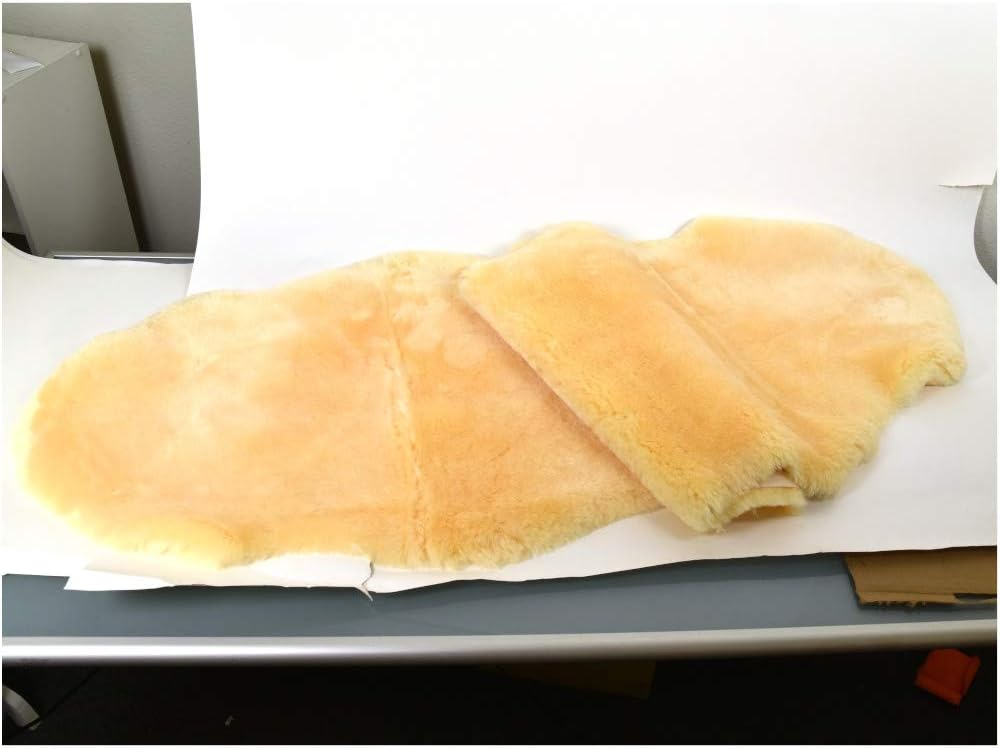 US Sheepskin Medical Sheepskin Rug, Fluffy Rugs 39.5-43.5 in x 24 in Tan | Preventing Bedsores