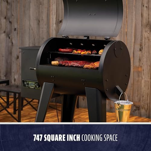 Pit Boss 500 FB2 Series Wood Pellet Grill & Smoker with Flame Broiler and LCD Digital Controller, 518-Sq. In. Cooking Space, 180°F to 500°F Temperature Range, Meat Probe, 5 lb. Pellet Hopper, Black
