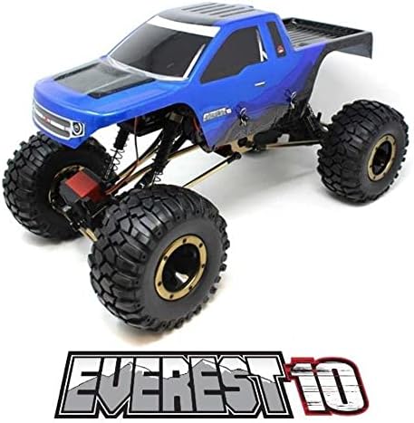 Redcat Racing Everest-10 Electric Rock Crawler with Waterproof Electronics, 2.4Ghz Radio Control (1/10 Scale), Blue/Black