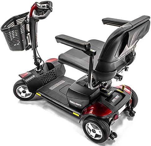 Pride Mobility S74 Go-Go Sport 4-Wheel Electric Mobility Scooter for Adults with Free Challenger Mobility Accessory
