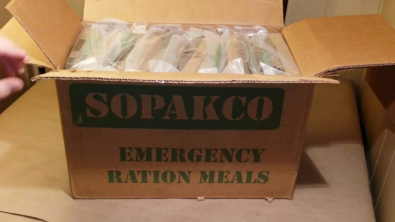 Sopakco MRE Meals Ready-to-Eat 14ct Case 10/20 Inspect Lot 7280 Reduced Sodium