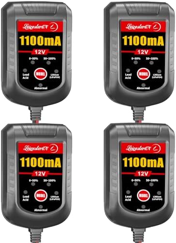 2A Battery Maintainer & Trickle Charger, 6V 12V Smart Float Charger with Pulse Repair Mode, 10FT Extra Long for Motorcycle, Automotive Car, Lawn Mower, Marine Boat, ATV, SLA, AGM, Gel, LiFePO4