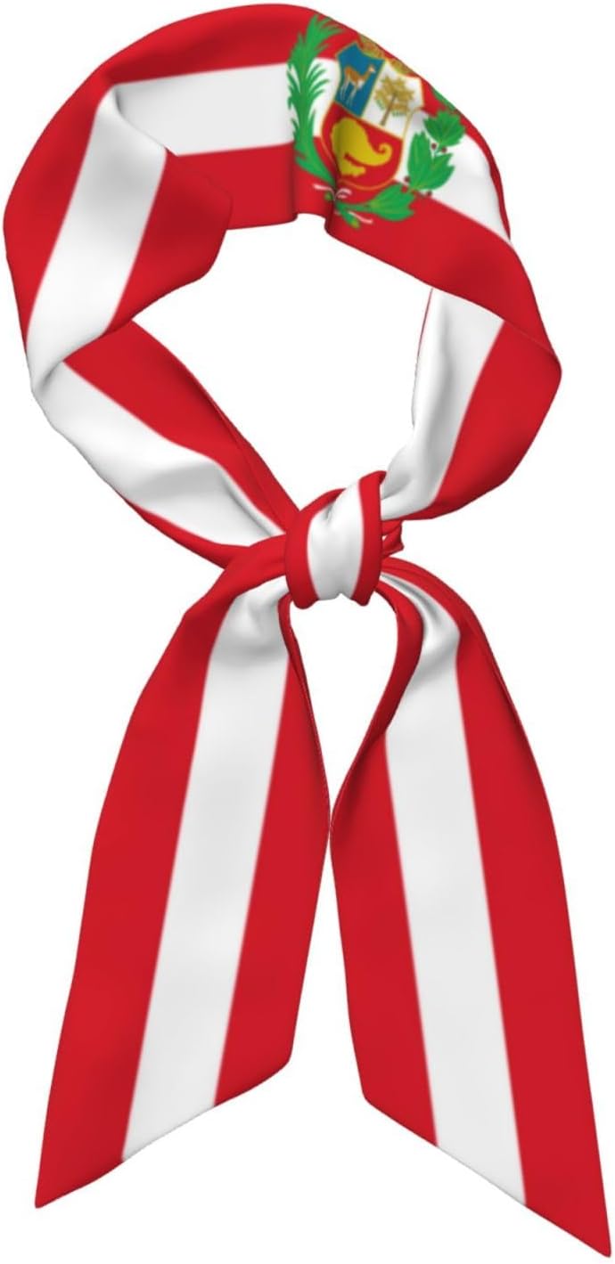 Country Flag Scarf For Women, Multi‑purpose Ribbon, Fashion Neck Hair Handbag Accessory, Versatile Bandana Headband