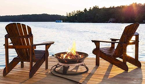 Outland Living Portable Propane Fire Pit, 21-inch, 58, 000 BTU with Fire Pit Cover & Carry Kit, Smokeless Gas Firebowl | Perfect for Camping, Patio