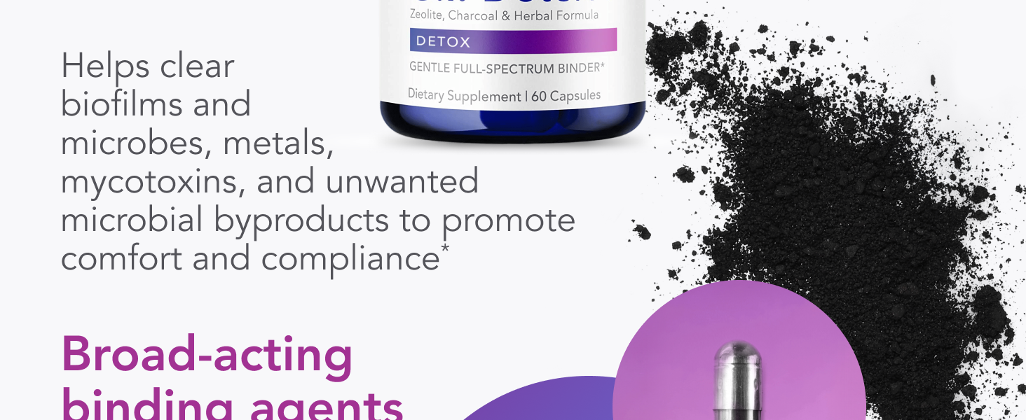 gi cleanse support with charcoal binder and zeolite detox for adults