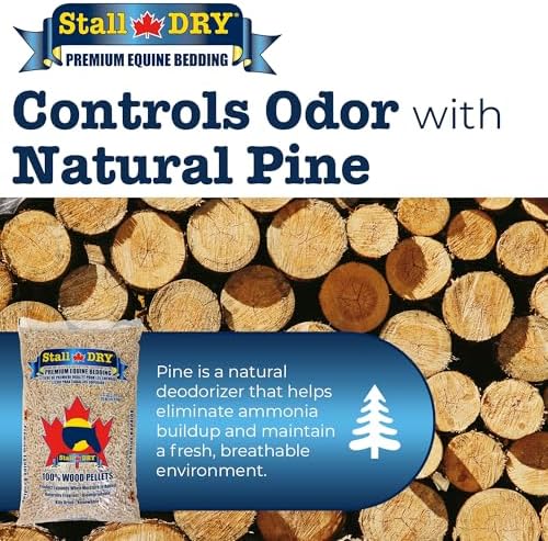 Progressive Planet Stall Dry Premium Equine Bedding Pellets, 35lbs - 100% Natural Kiln-Dried Pine Pellets