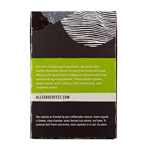 Allegro Coffee, Coffee Breakfast Blend Pods Organic 10 Count, 3.8 Ounce
