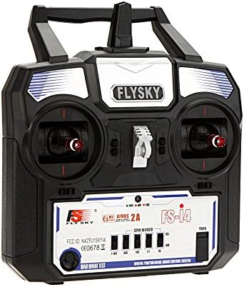 Flysky FS-i4 AFHDS 2A 2.4GHz 4CH Radio System Transmitter for RC Helicopter Glider with FS-A6 Receiver