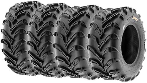 Set of 4 SunF A024 AT-Mud-Trail ATV UTV 23x8-11 Front & 22x11-9 Rear off-road Tires, 6 PR, Tubeless