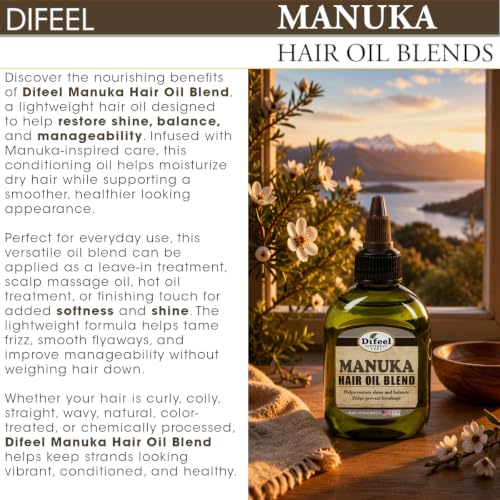 Difeel Soy Hair Oil Blend - Travel Size 2.5 Ounce