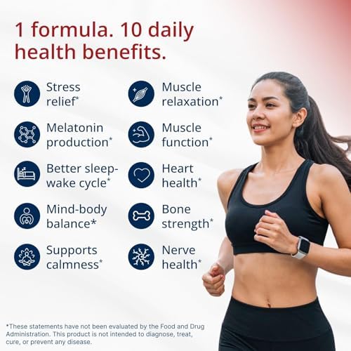 Metagenics Magnesium Glycinate 100mg-Highly Absorbable Magnesium Supplement for Sleep, Stress Relief & Muscle Relaxation - Bone, Heart & Nerve Health-Non-GMO, Gluten-Free-120 Tablets