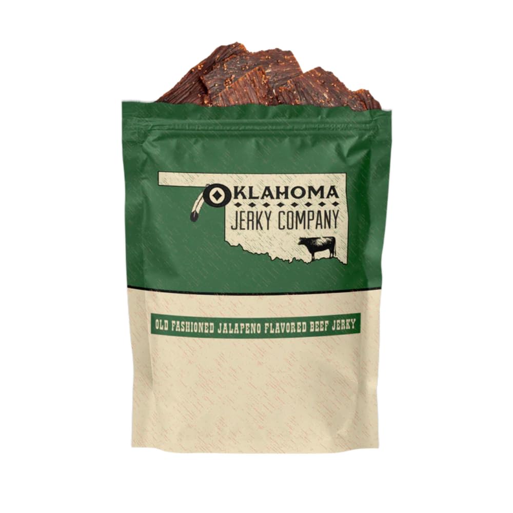 Old Fashioned Hickory Beef Jerky - No Frills Tough and Old Style Dry Beef Jerky - All Natural, Gluten Free, No Added Preservatives and No Added MSG, Healthy Protein Snacks, 2 oz (Pack of 3)