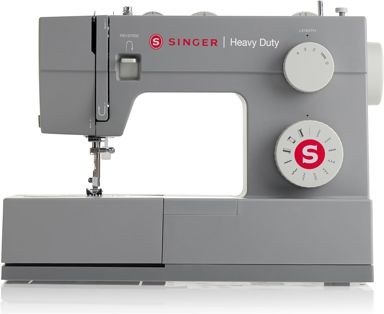 SINGER | Heavy Duty 4411 Sewing Machine with 11 Built-In Stitches, Accessory Kit, Includes 9 Presser Feet, Twin Needles, & Case - Sewing Made Easy