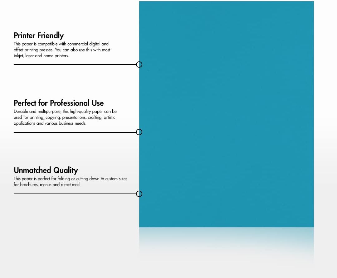 LUXPaper 8.5" x 11" Paper | Letter Size | White | 80lb. Text | 100% Recycled | 50 Qty