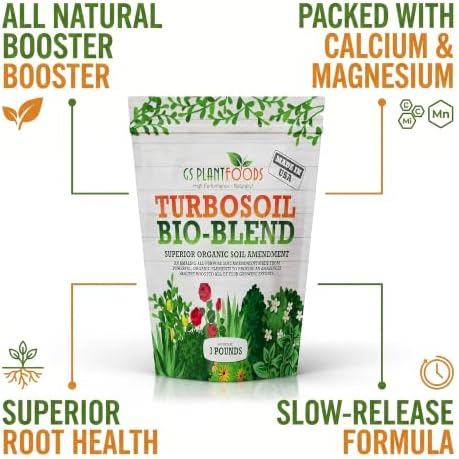 GS Plant Foods Turbo Bio-Blend Organic Soil Amendment Premium Brown 3 lbs