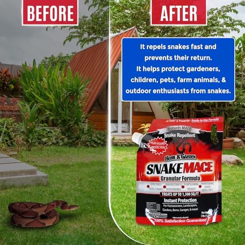 Nature's MACE Snake Mace Snake Repellent 48 oz Granules | Snake Repellent Granules for Yard, Outdoor Use, Keep Away Reptiles, Home, Garden, Granular Deterrent, Plant Friendly.