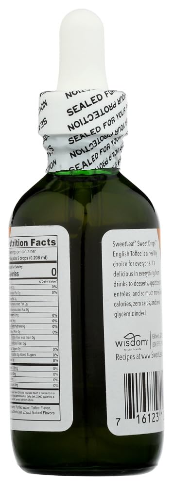 Sweetleaf 50927 Toffee Clear Liquid Stevia by Wisdom Natural Brands
