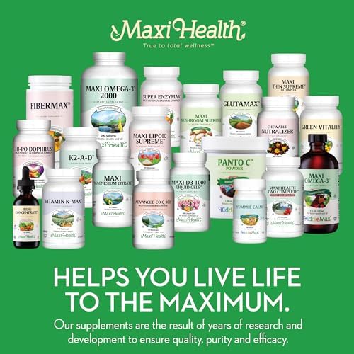 Maxi Health Liquid Vitamin B Complex – 9 Essential B Vitamins Including B1 B6 B12 Drops – Supports Energy, Brain Function