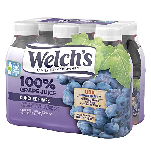 Welch's 100% Grape Juice, 6-10 oz. Cans (Pack of 4)