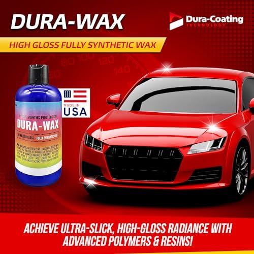 Dura-Coating Dura-Wax Fully Synthetic Wax Sealant - Advanced Enhanced Layer Car Shine & Protection for Ultra Slick