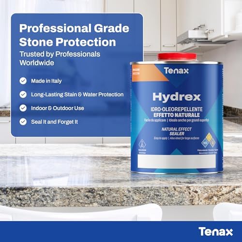 Tenax Hydrex Stone Sealer – Professional Penetrating Sealer for Granite, Marble