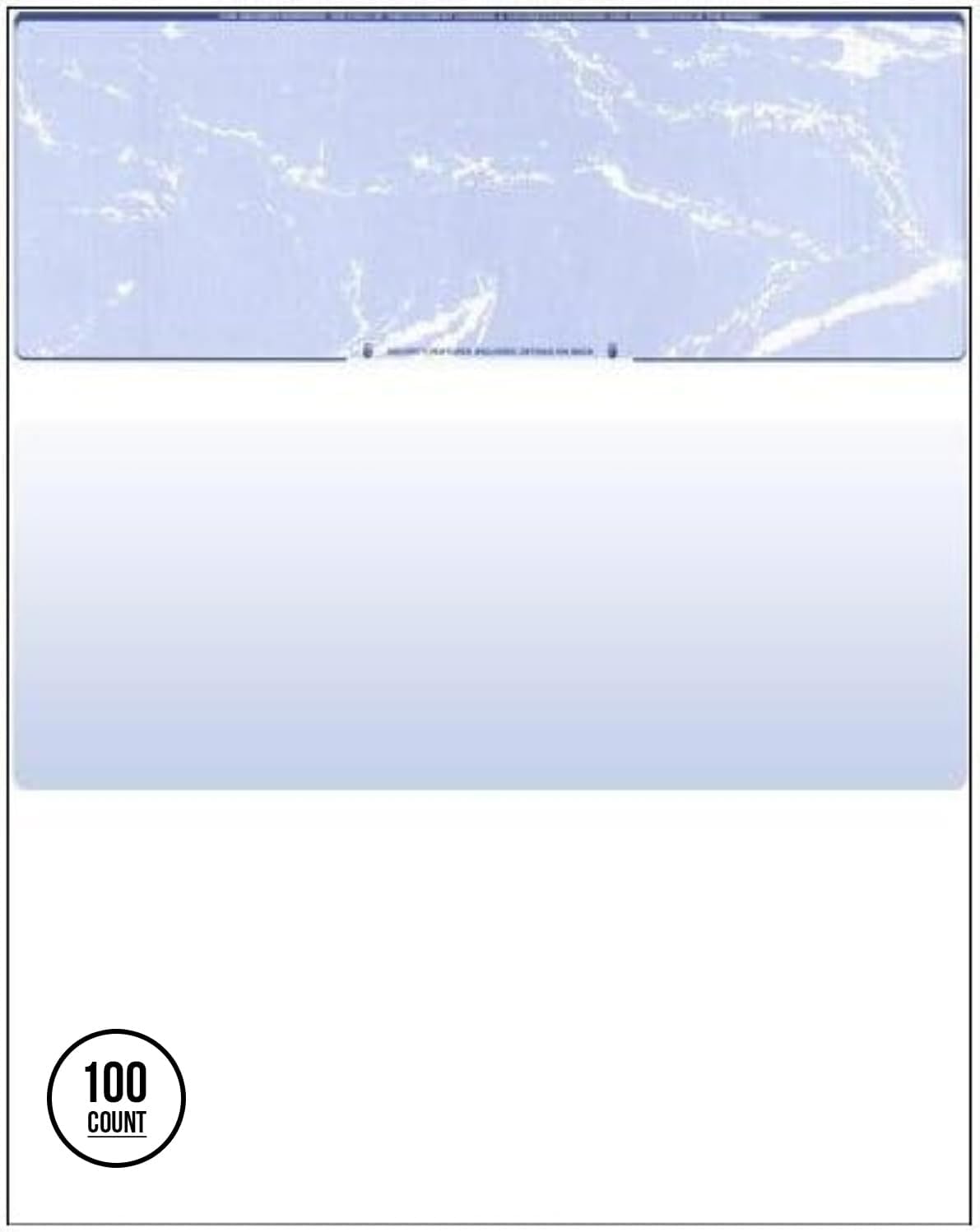 Compuchecks Blank Check Paper 500 Pack, Check on Top, QuickBooks Compatible | Blue Diamond High Security Computer Business Checks, Voucher on Bottom, 8.5x11, Works with Laser & Inkjet Printers, USA Made