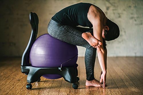 Gaiam Ultimate Balance Ball Chair, Swivel Base, Home & Office