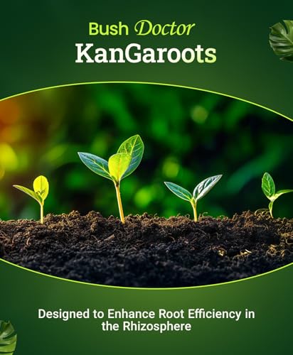 FoxFarm Bush Doctor Kangaroots Root Drench Inoculant – Enhances Root Efficiency, Immediate Nutrient Uptake, Custom Soil Microbes - Ideal for Hydroponic & Soil Applications - 1 Quart