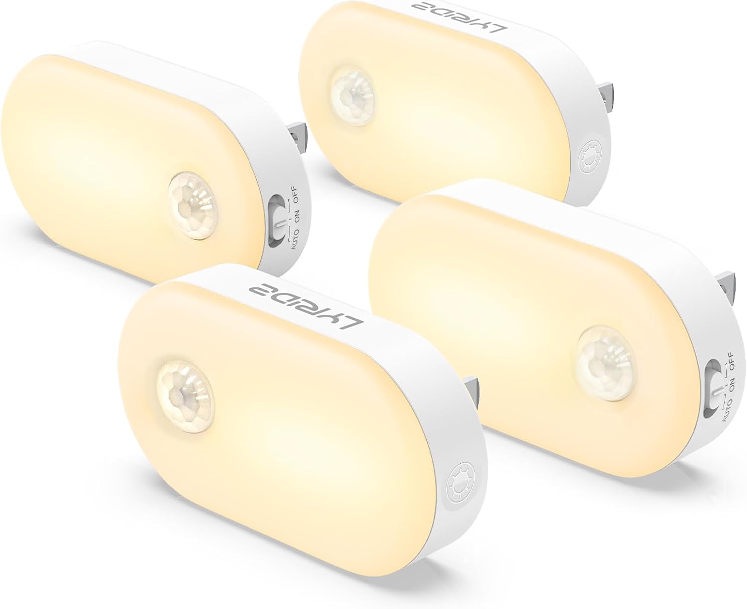 Lyridz 120 Lumens Ultra Bright Plug-in Motion Sensor Night Light, 6-Pack