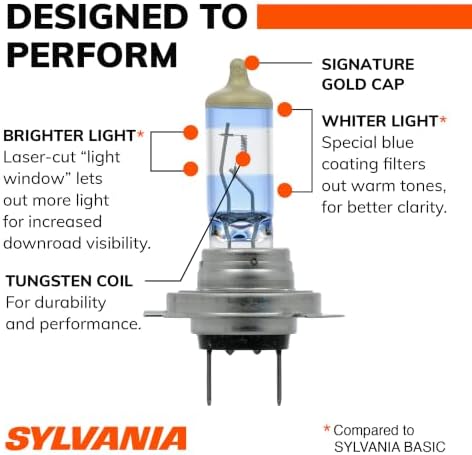SYLVANIA - H7 SilverStar Ultra - High Performance Halogen Headlight Bulb, High Beam, Low Beam and Fog Replacement Bulb