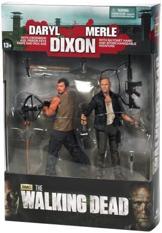 McFarlane Toys The Walking Dead TV Series 4 Dixon Brother Action Figure Playset, 2-Pack