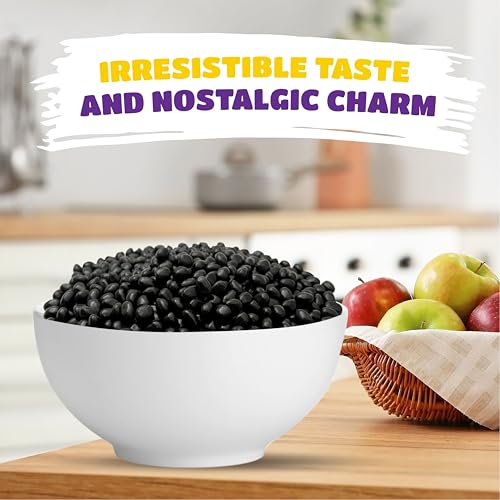 Black Licorice Jelly Beans, Chewy Candy - 3 Lb Pack