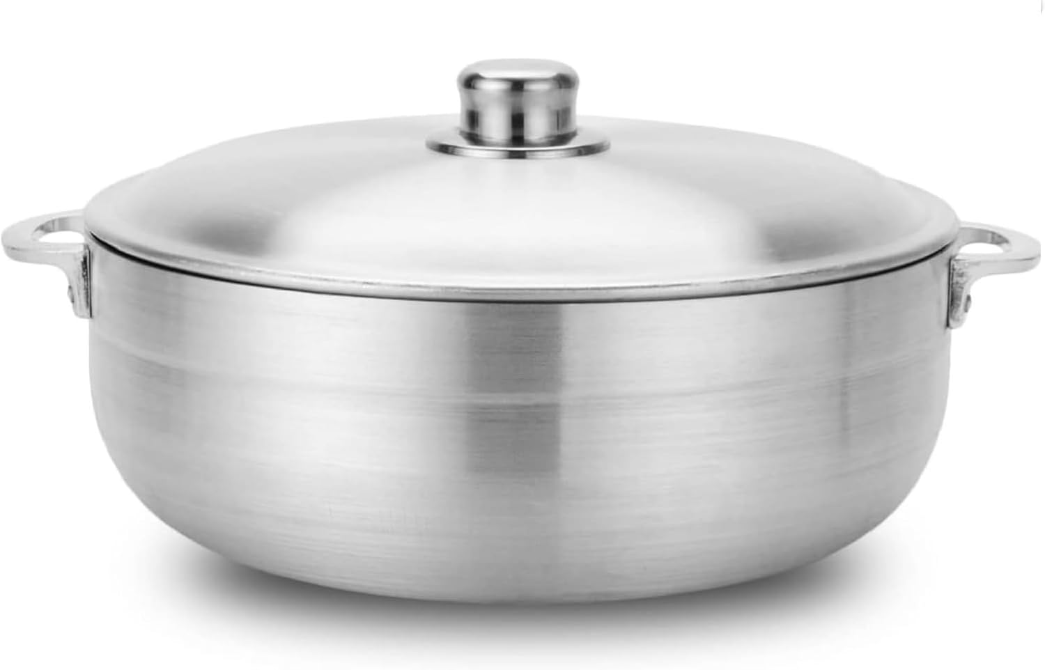 Alpine Cuisine 13-Quart Nonstick Aluminum Caldero Pot | Heavy-Duty Dutch Oven for Large Family Meals, Stews & Rice