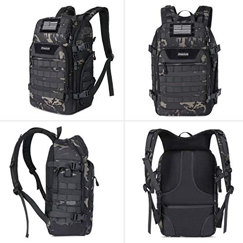 MOSISO 30L Tactical Backpack, Military Daypack, Night Camouflage