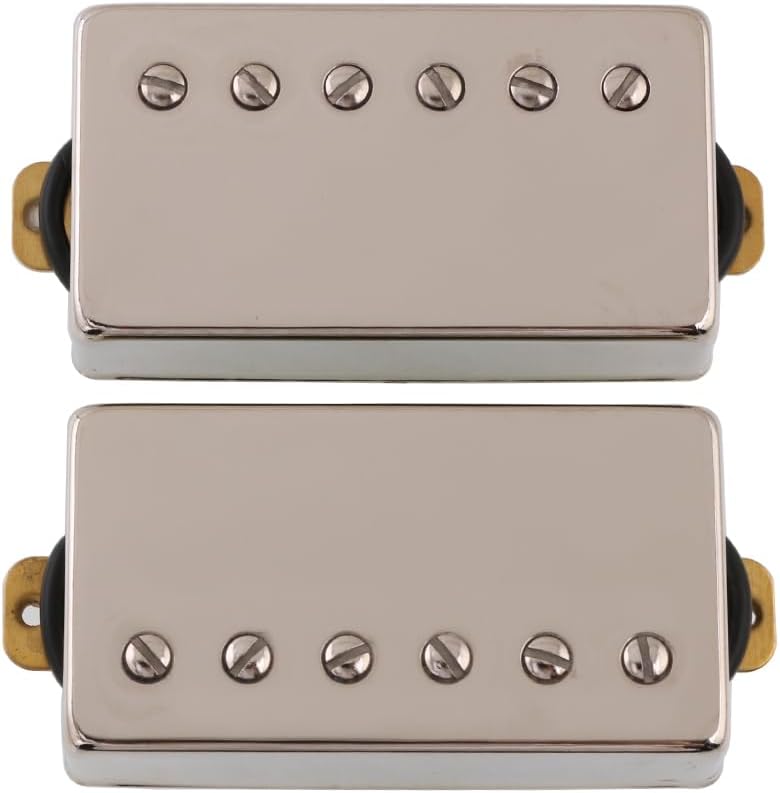 Alnico 2 Magnets Humbucker Pickup Set Vintage Output Four Conductor Wire for LP Les Paul Electric Guitar Chrome