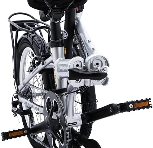 ZiZZO Marino Rust Resistant 8-Speed Aluminum 20 inch Folding Bicycle