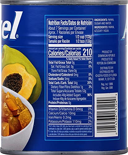 Ancel Papaya Chunks, 34-Ounce (Pack of 12)