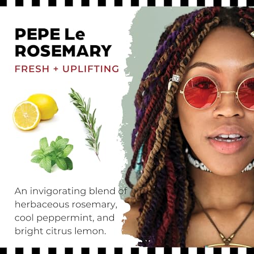 Dollylocks Clarifying Liquid Shampoo | Rosemary Peppermint Lemon | Paraben-free, Plant-Based, Vegan, Residue-Free Loc, Braid, Dreadlock Care | All hair types | 8oz